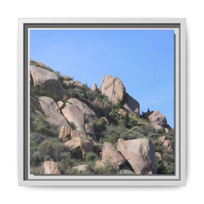 Ancient Boulders in Arid Landscape - Unique Stretched Canvas Wall Art - Art By Earth