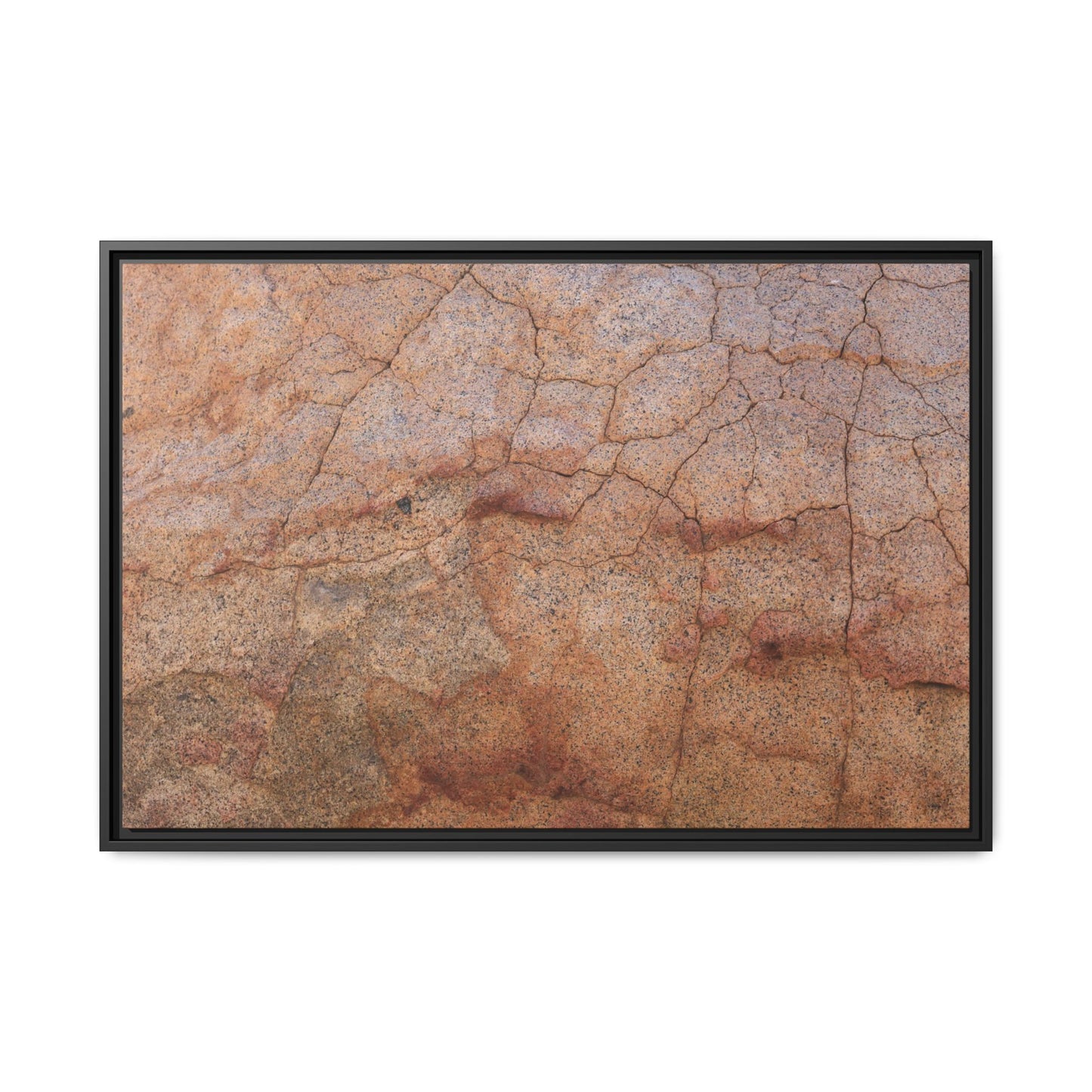 Russet Fissures - Unique Stretched Canvas Wall Art - Art By Earth