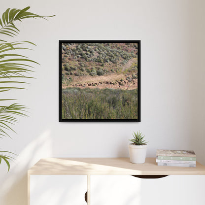 Ancient Dwellings in the Valley - Unique Stretched Canvas Wall Art - Art By Earth