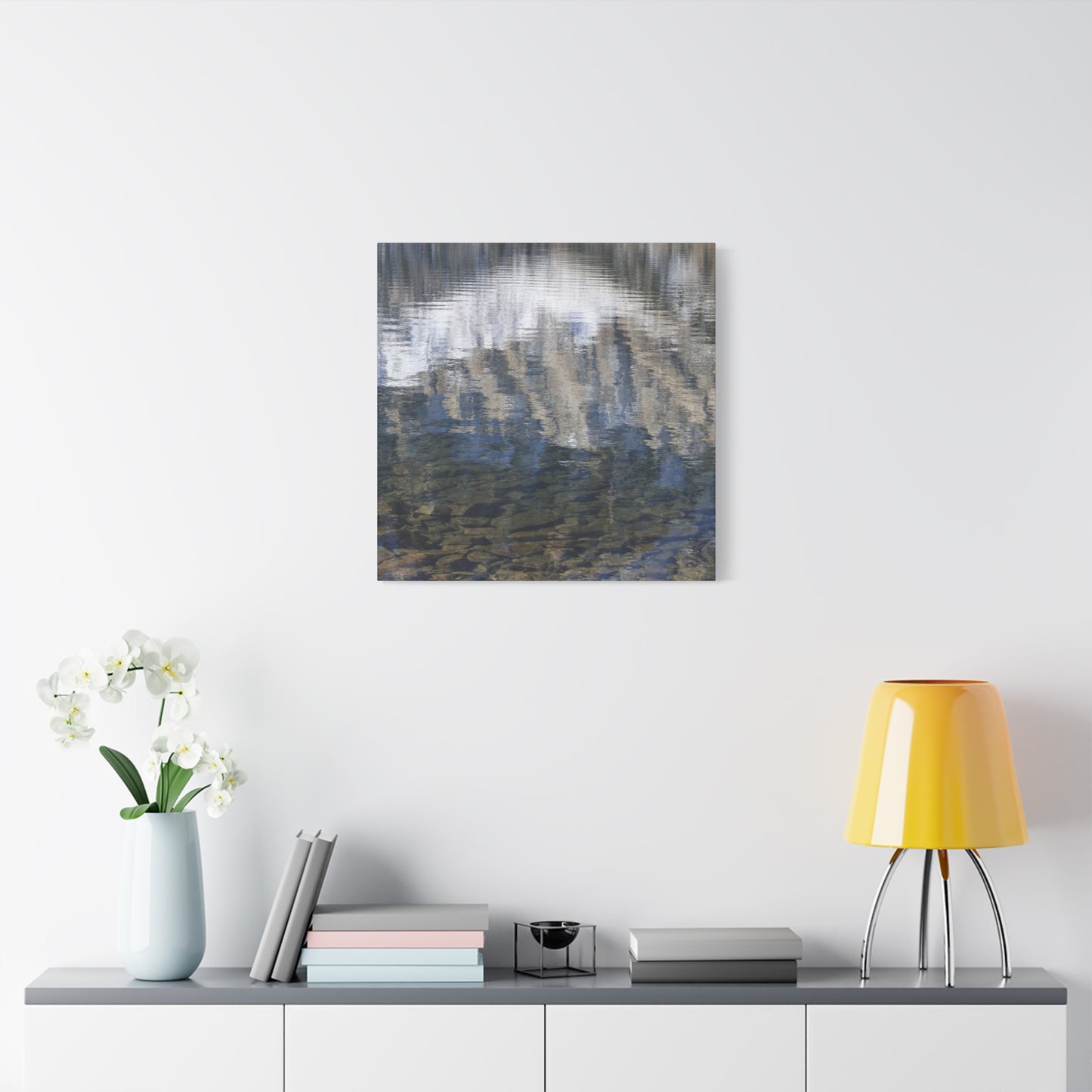 Ripples of Reflection - Unique Frameless Canvas Wall Art