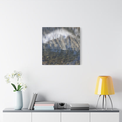 Ripples of Reflection - Unique Frameless Canvas Wall Art