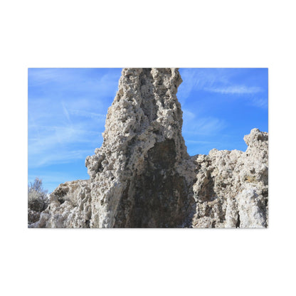 Towering Limestone Sentinels - Unique Frameless Canvas Wall Art