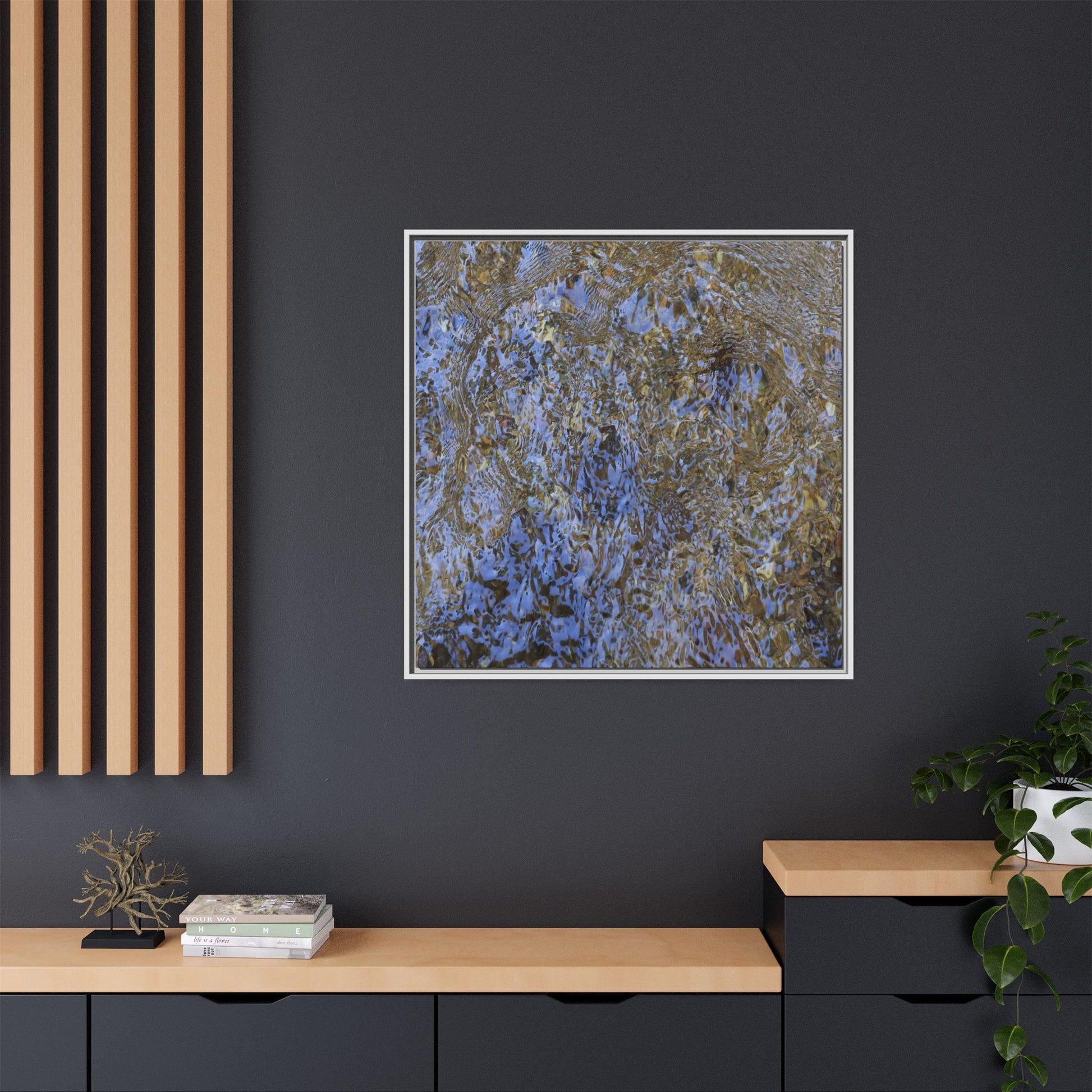 Aquatic Reflections - Unique Stretched Canvas Wall Art - Art By Earth