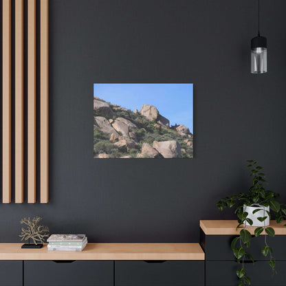 Desert Boulder Formation - Unique Frameless Canvas Wall Art - Art By Earth