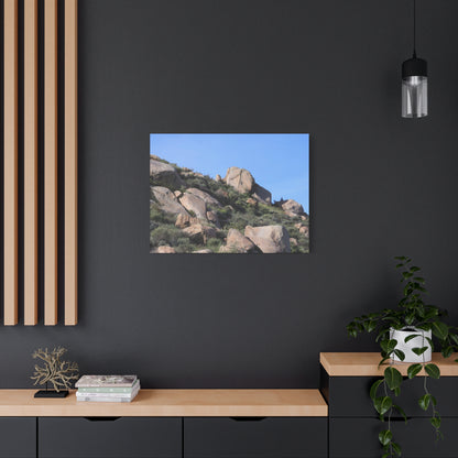 Desert Boulder Formation - Unique Frameless Canvas Wall Art - Art By Earth