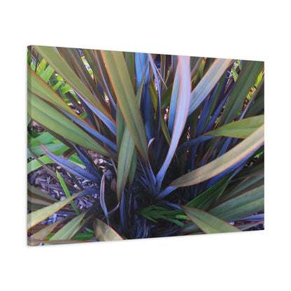 Twisted Blades of Verdant Symphony - Unique Frameless Canvas Wall Art - Art By Earth