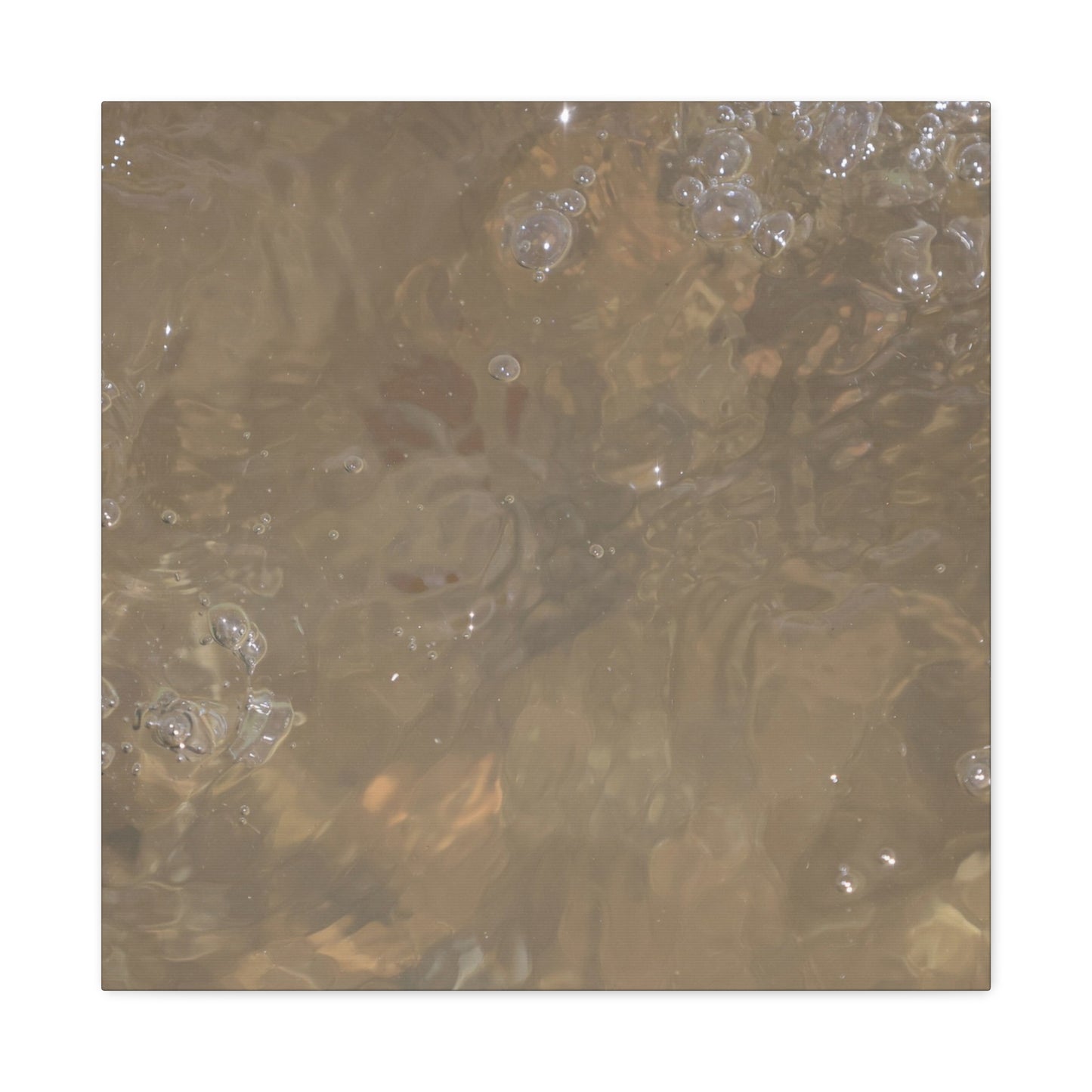 Echoes of Liquid Gold - Unique Frameless Canvas Wall Art - Art By Earth