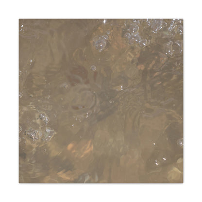 Echoes of Liquid Gold - Unique Frameless Canvas Wall Art - Art By Earth