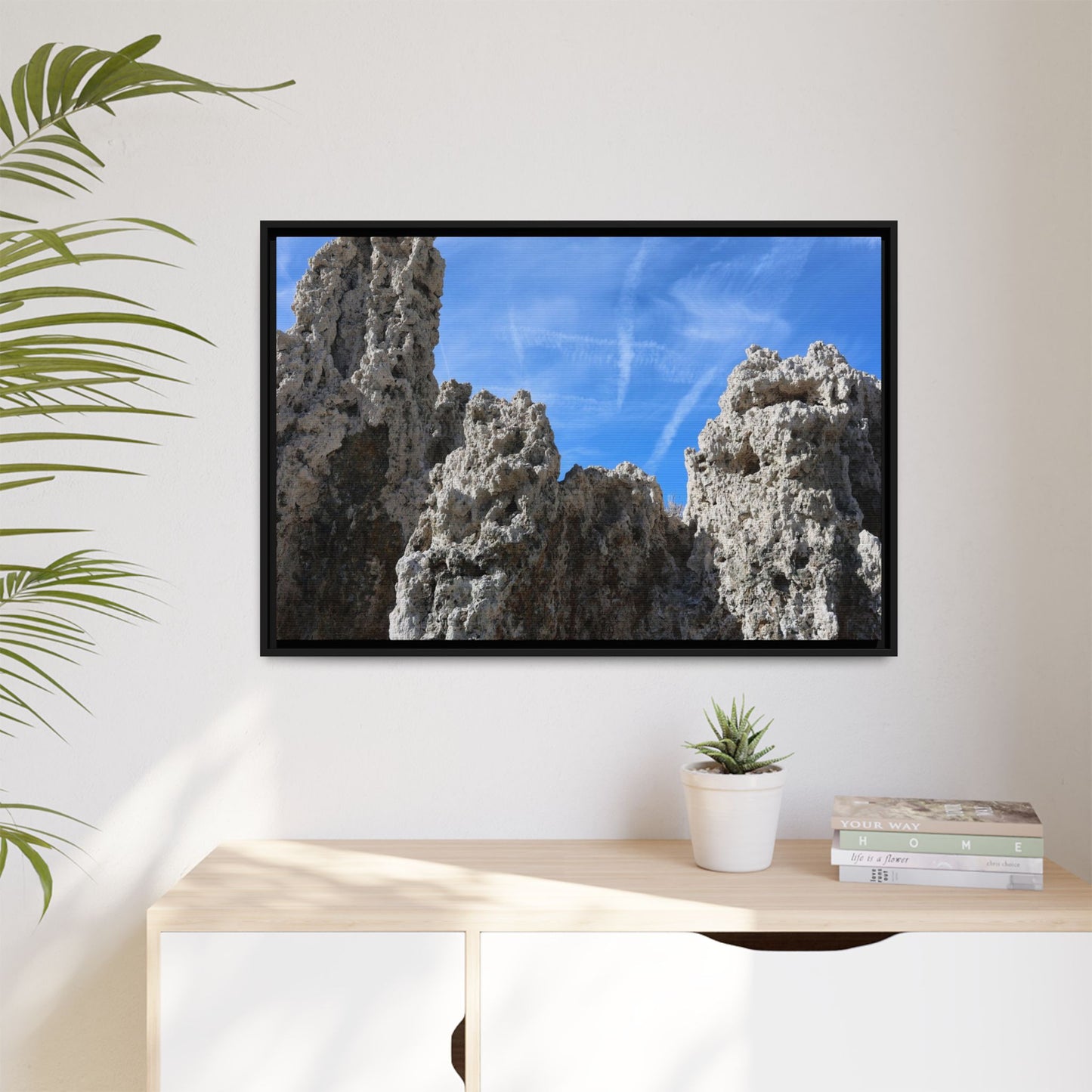 Weathered Sentinels - Unique Stretched Canvas Wall Art