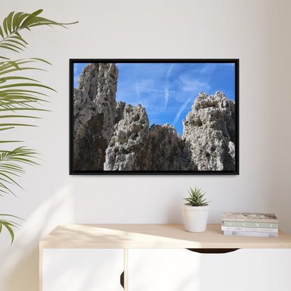 Weathered Sentinels - Unique Stretched Canvas Wall Art