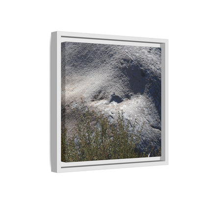 Weathered Boulder with Character - Unique Stretched Canvas Wall Art