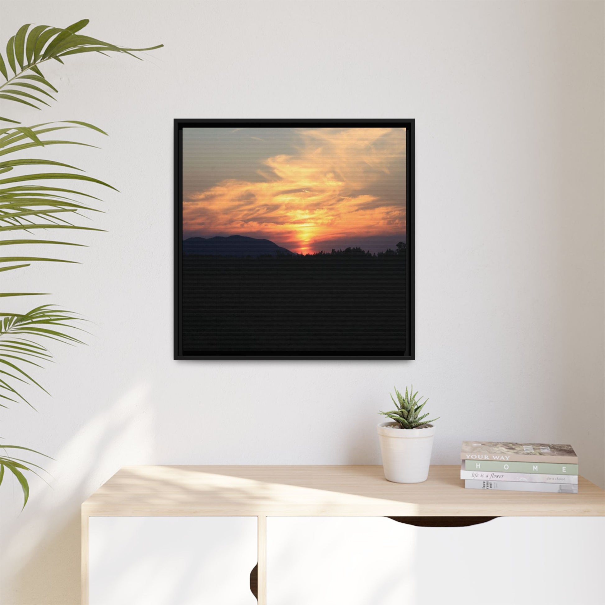 Gilded Horizon - Unique Stretched Canvas Wall Art - Art By Earth
