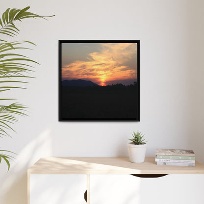 Gilded Horizon - Unique Stretched Canvas Wall Art - Art By Earth