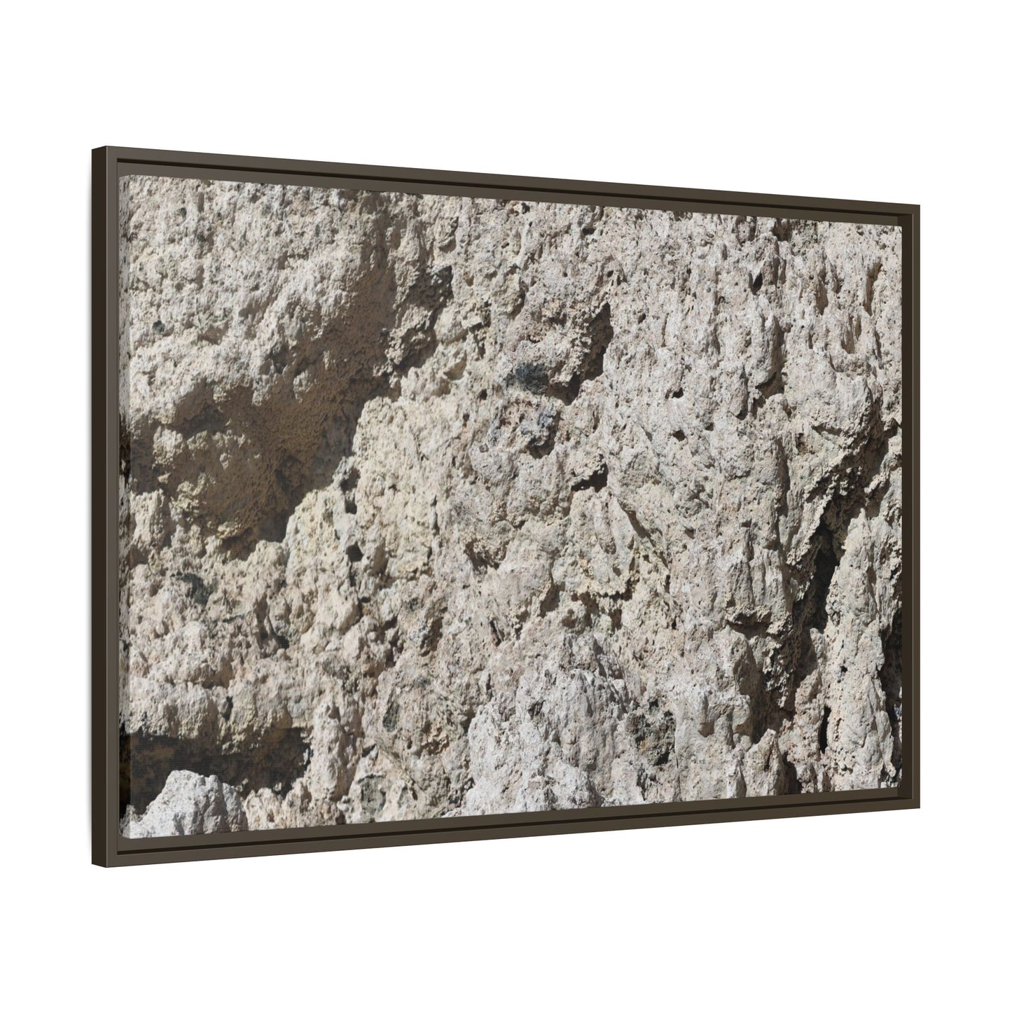Weathered Stone Whispers - Unique Stretched Canvas Wall Art