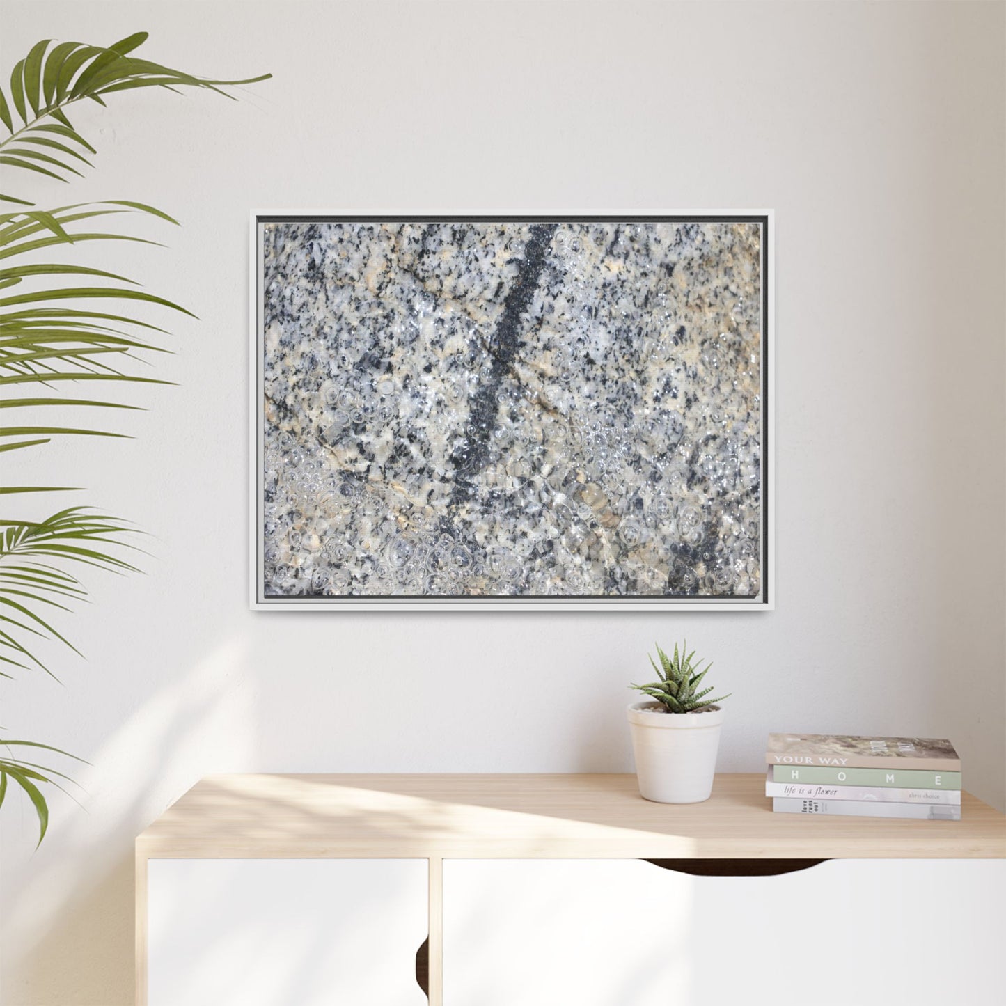 Granite Bubbles - Unique Stretched Canvas Wall Art - Art By Earth