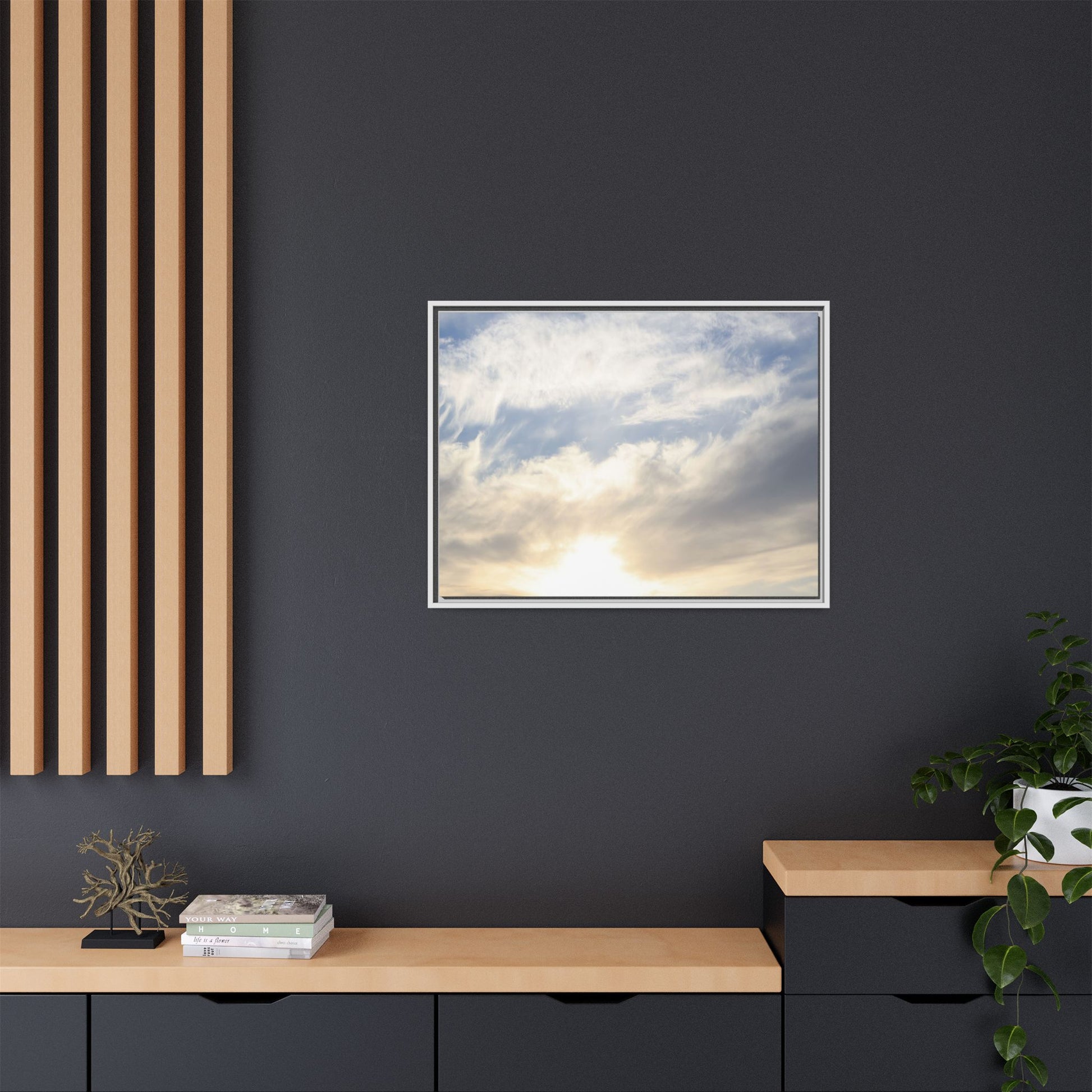 Sky's Ethereal Whisper - Unique Stretched Canvas Wall Art - Art By Earth