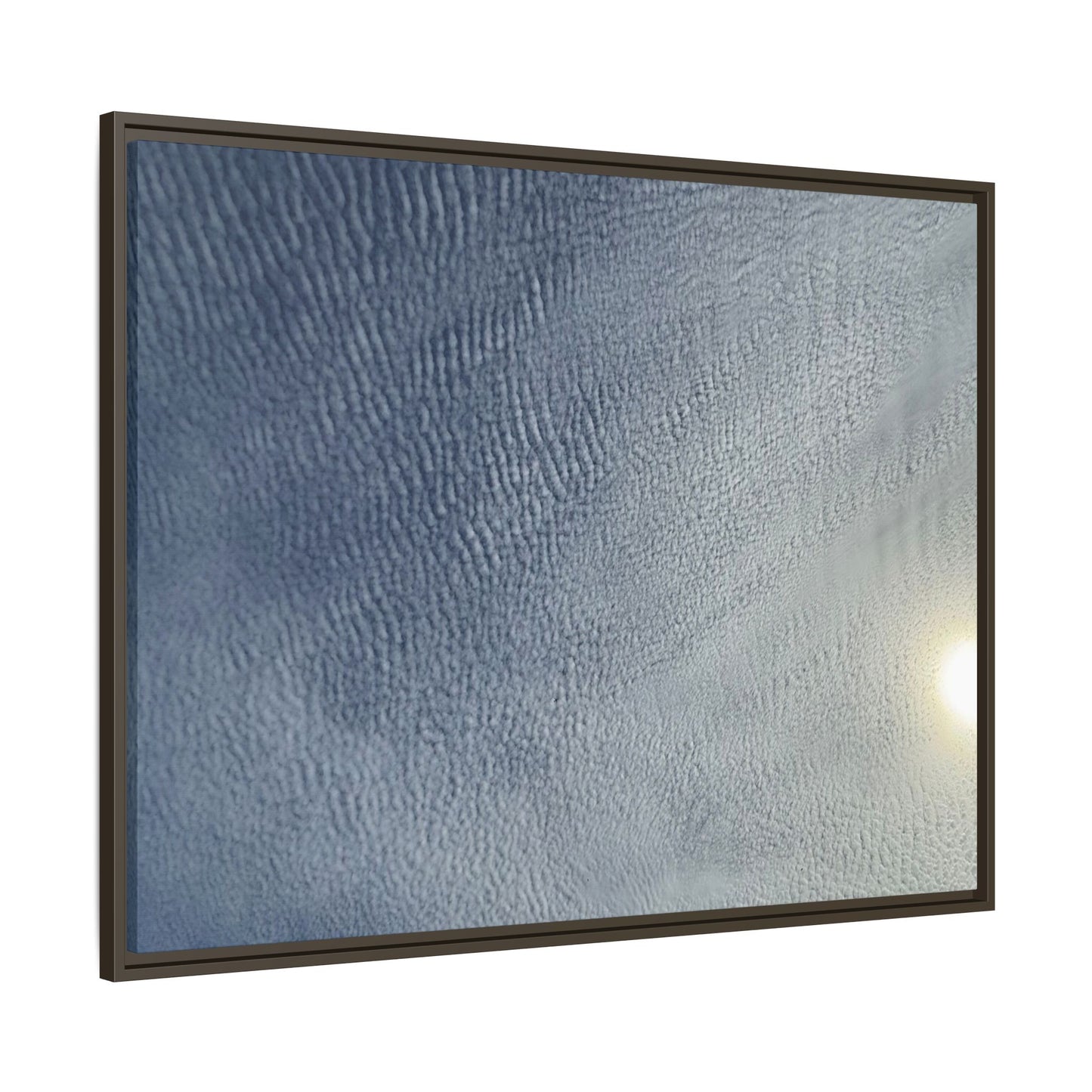 Undulating Whispers of Cerulean Stillness - Unique Stretched Canvas Wall Art - Art By Earth