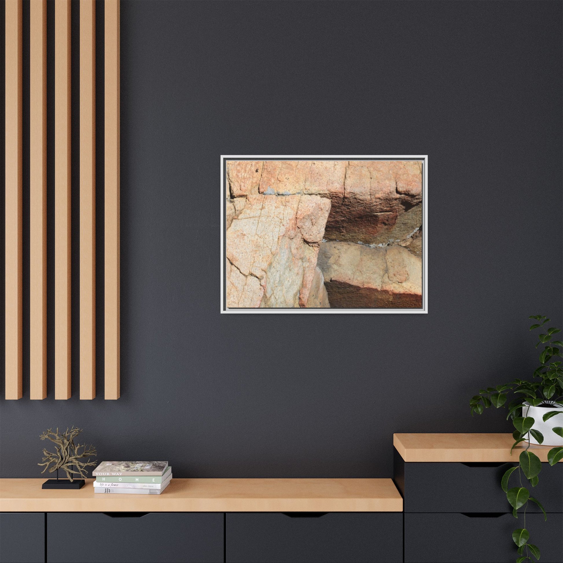 Fractured Stone - Unique Stretched Canvas Wall Art - Art By Earth
