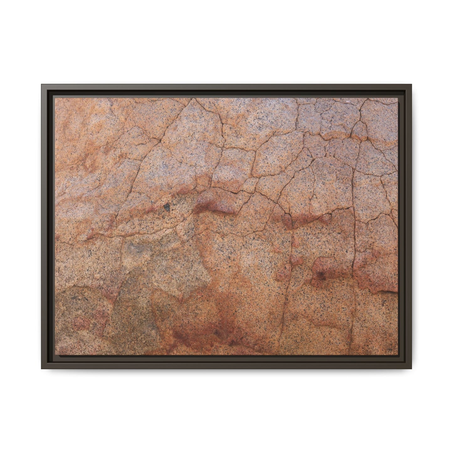 Russet Fissures - Unique Stretched Canvas Wall Art - Art By Earth