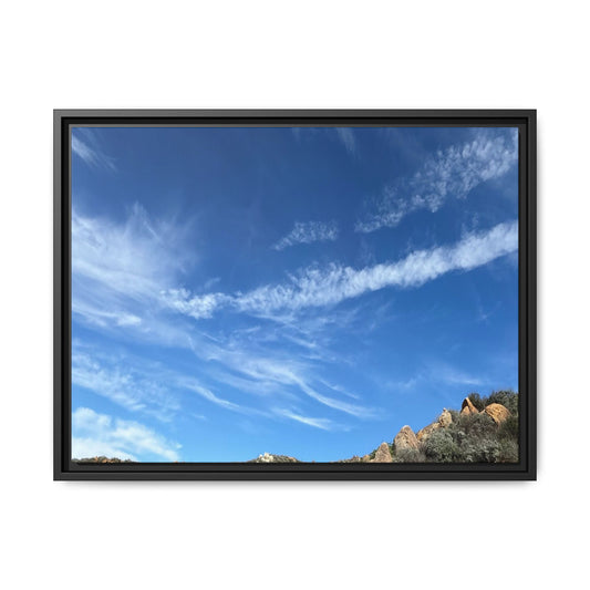Arid Landscape with Rocky Outcrops - Unique Stretched Canvas Wall Art