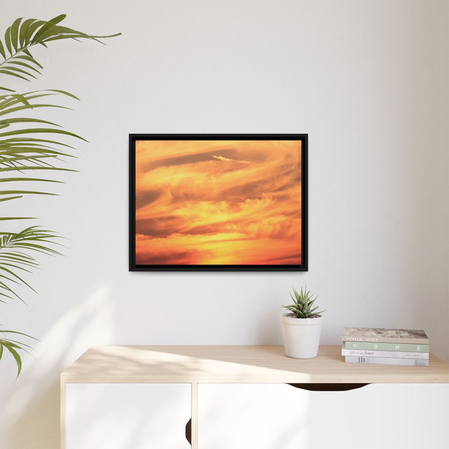 Burning Skies - Unique Stretched Canvas Wall Art - Art By Earth