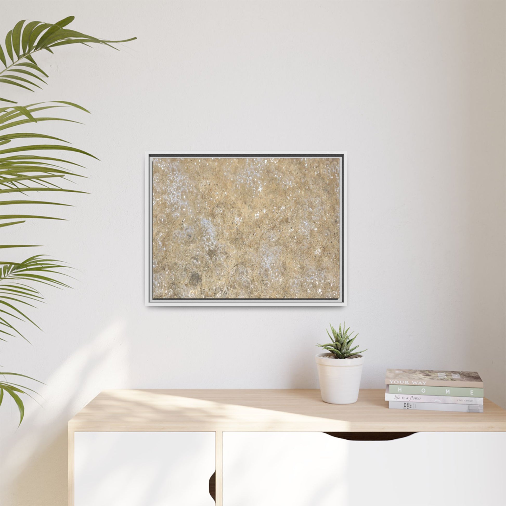 Bubbling Sand - Unique Stretched Canvas Wall Art - Art By Earth