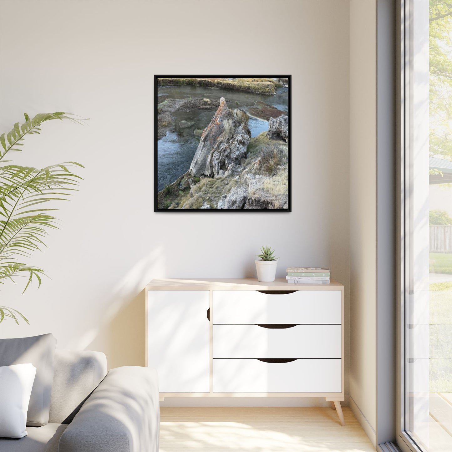 Carved by Water - Unique Stretched Canvas Wall Art