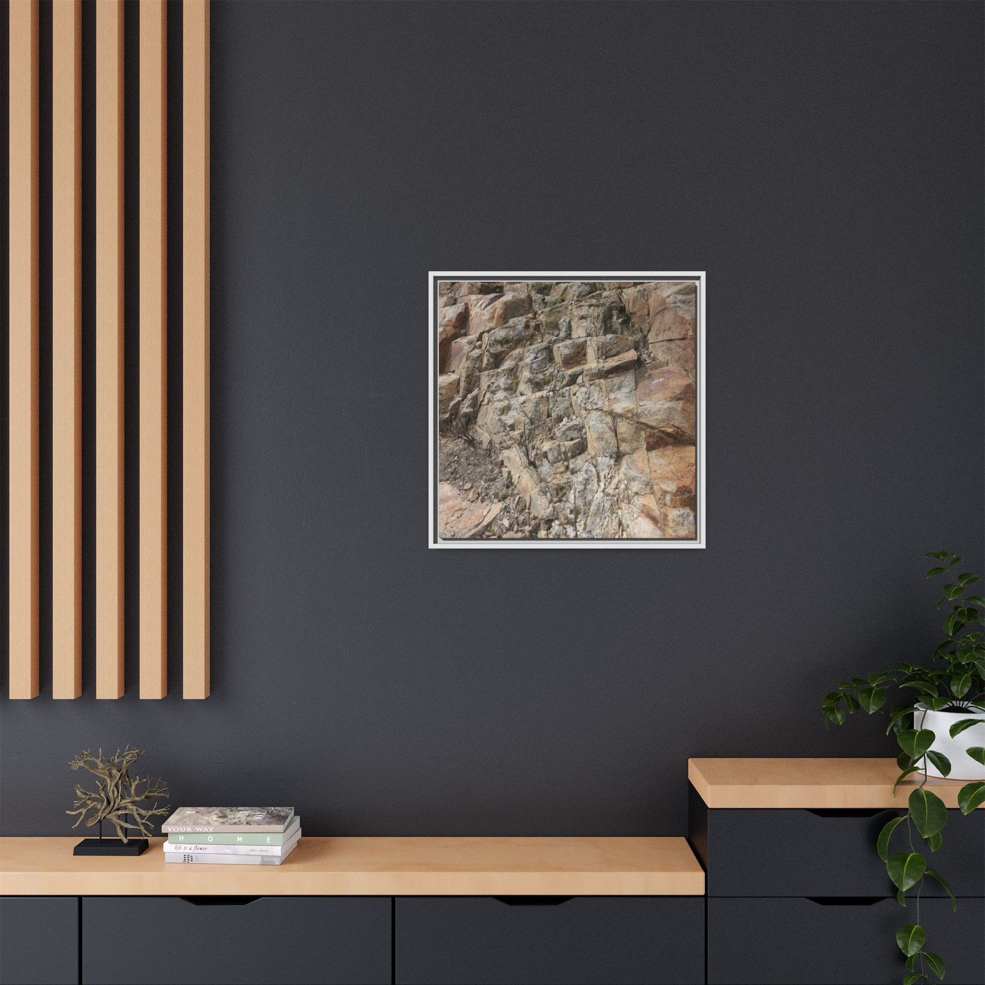 Stone's Silent Story - Unique Stretched Canvas Wall Art - Art By Earth