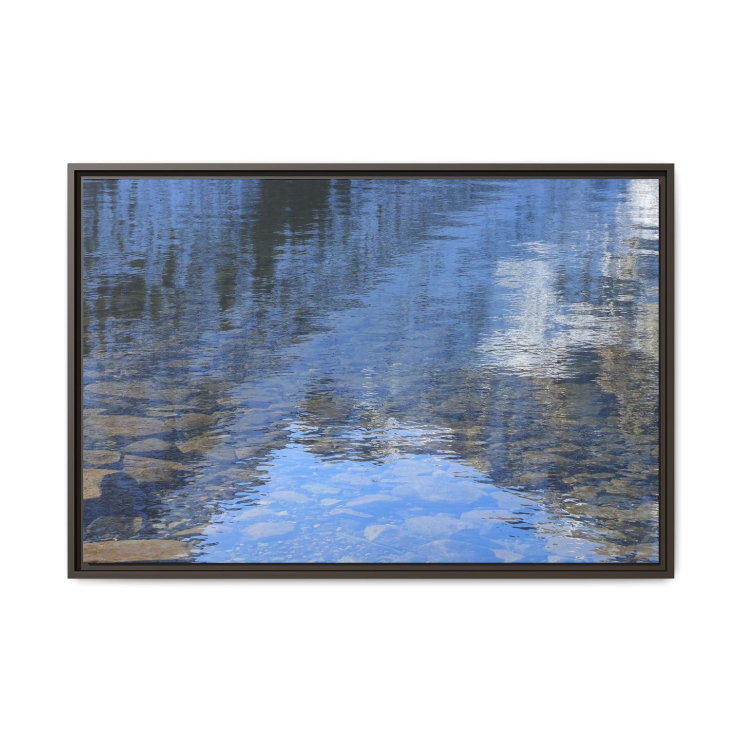Reflected Stones - Unique Stretched Canvas Wall Art