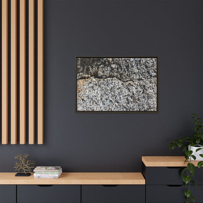 Weathered Stone Surface - Unique Stretched Canvas Wall Art