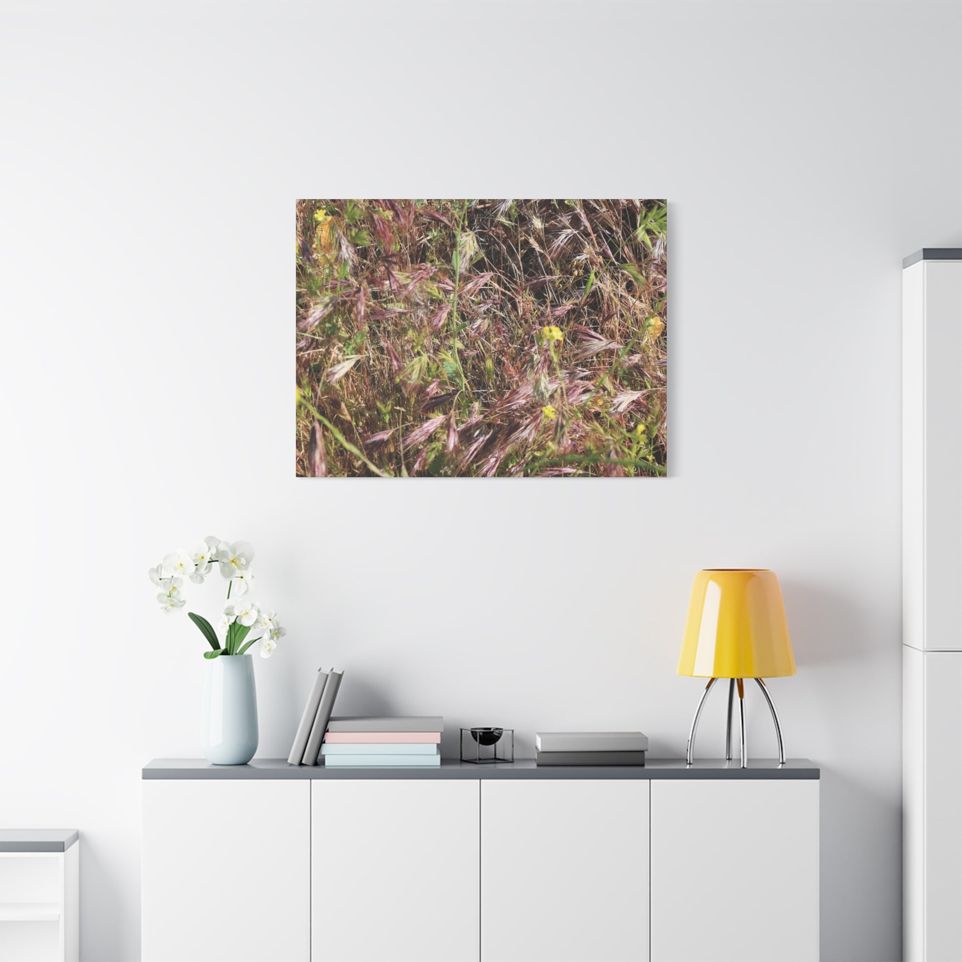 Autumn Wildflower Meadow in Transition - Unique Frameless Canvas Wall Art - Art By Earth