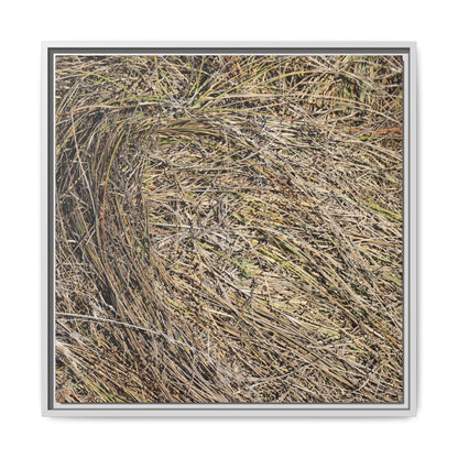 Tangled Grass Symphony - Unique Stretched Canvas Wall Art - Art By Earth