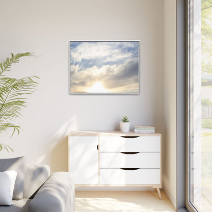 Sky's Ethereal Whisper - Unique Stretched Canvas Wall Art - Art By Earth