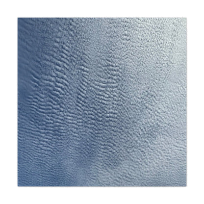 Rippling Echoes of Cerulean Stillness - Unique Frameless Canvas Wall Art - Art By Earth