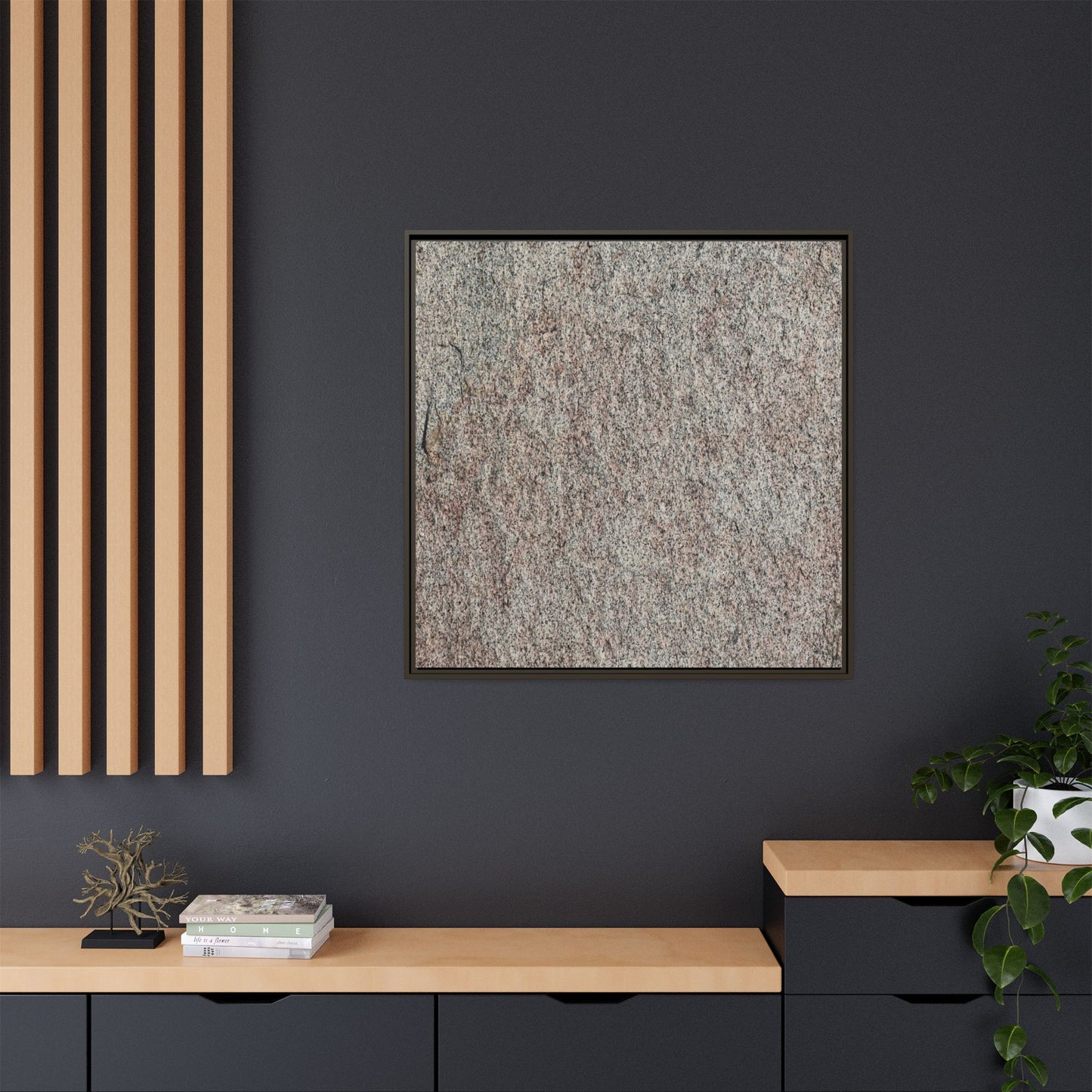 Granular Whispers - Unique Stretched Canvas Wall Art - Art By Earth