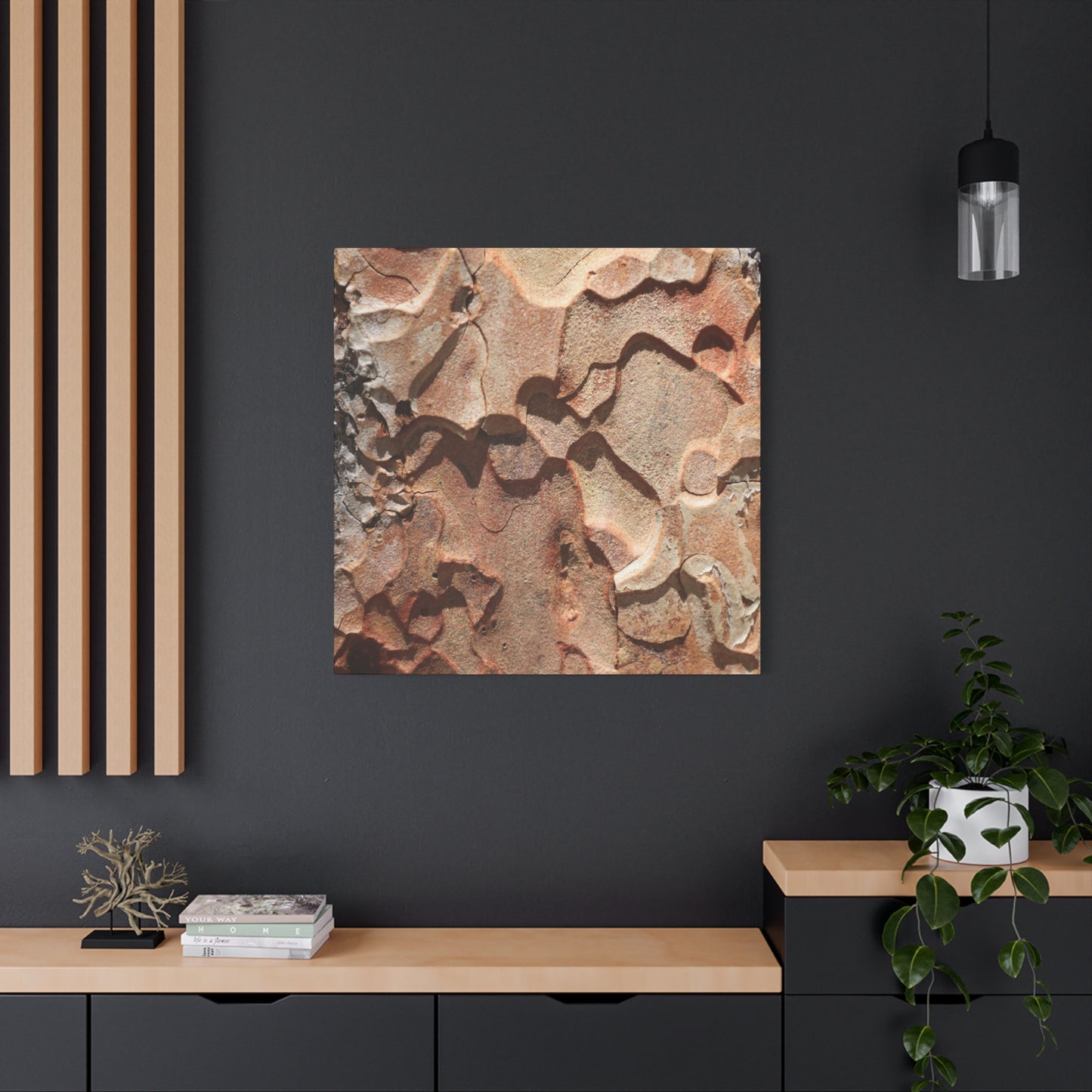 Terracotta Echoes - Unique Frameless Canvas Wall Art - Art By Earth
