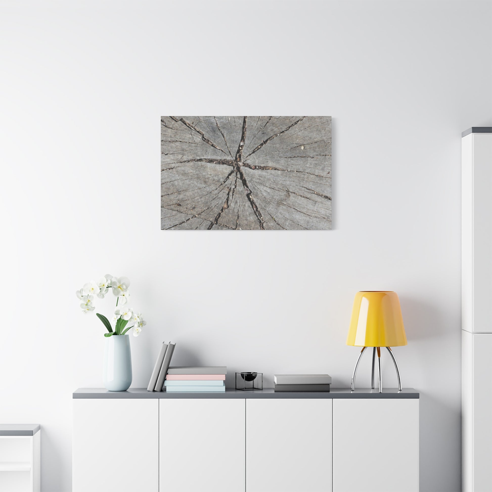 Cracked Chronicle - Unique Frameless Canvas Wall Art - Art By Earth
