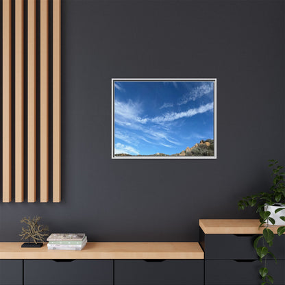 Arid Landscape with Rocky Outcrops - Unique Stretched Canvas Wall Art
