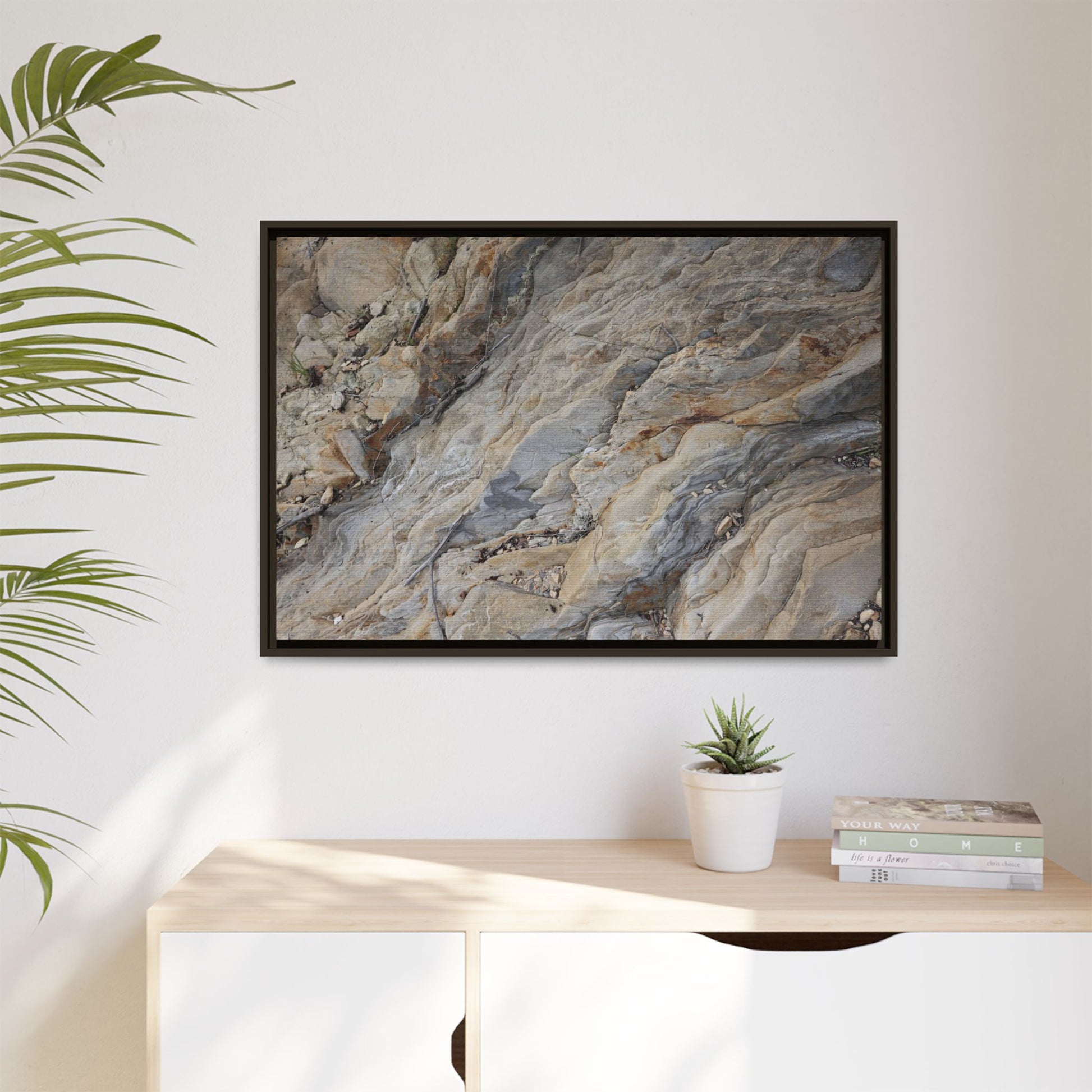 Layers of Earth's History - Unique Stretched Canvas Wall Art - Art By Earth