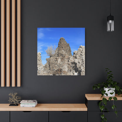 Towering Sentinels of Stone - Unique Frameless Canvas Wall Art