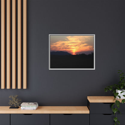 Gilded Horizon - Unique Stretched Canvas Wall Art - Art By Earth