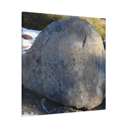 Stone of Silence - Unique Frameless Canvas Wall Art