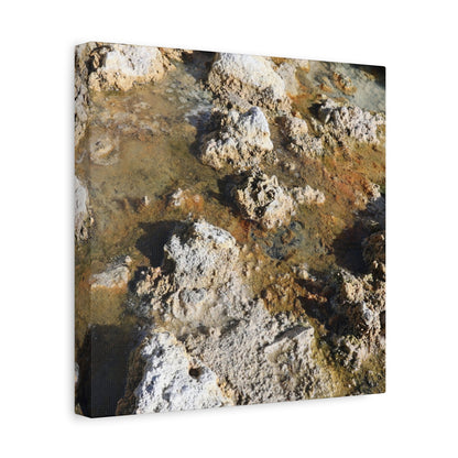 Strata of Decay - Unique Frameless Canvas Wall Art