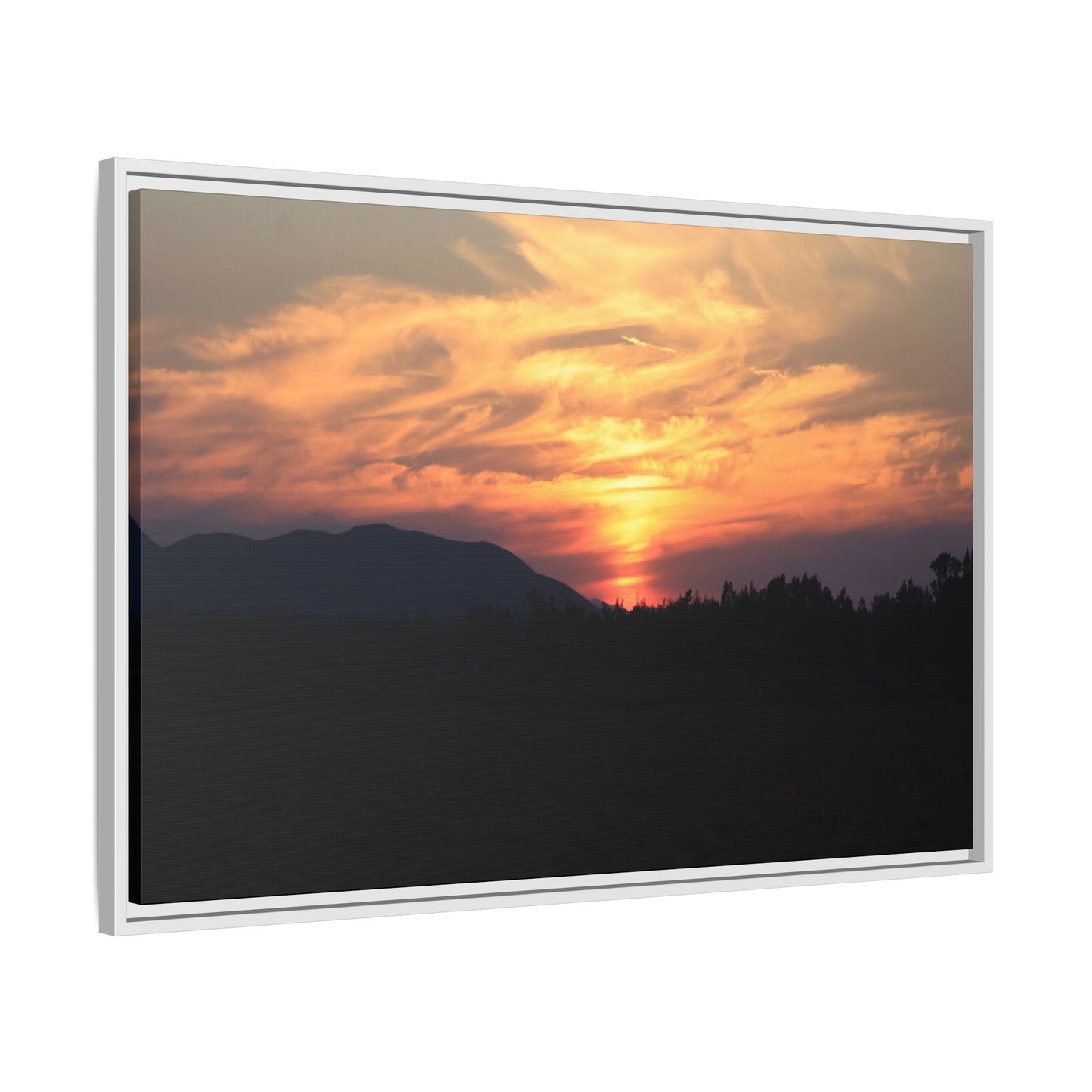 Gilded Horizon - Unique Stretched Canvas Wall Art - Art By Earth