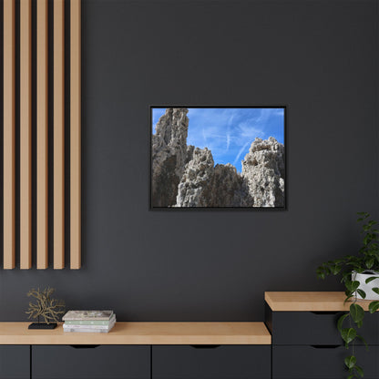 Weathered Sentinels - Unique Stretched Canvas Wall Art