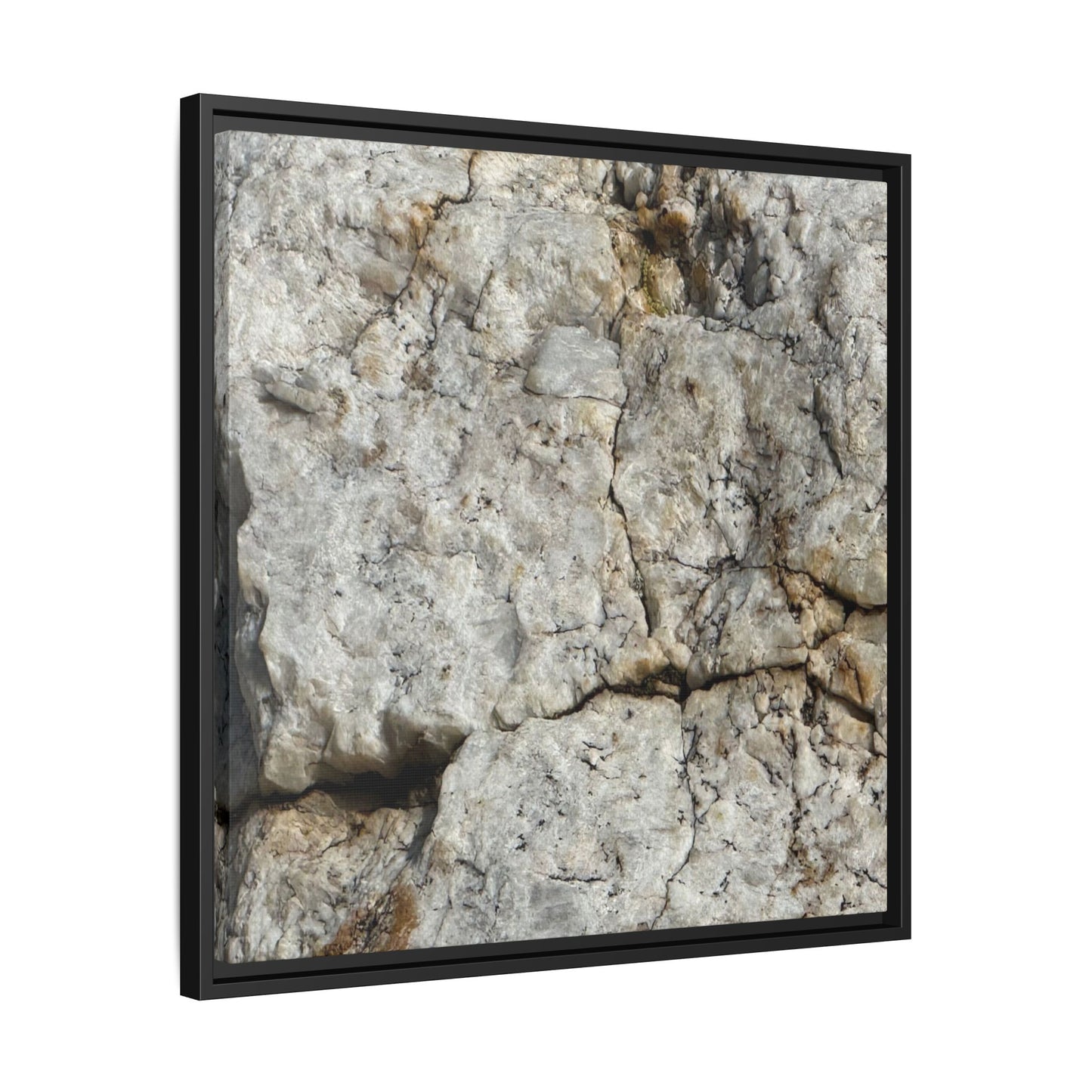 Weathered Limestone Formation - Unique Stretched Canvas Wall Art - Art By Earth