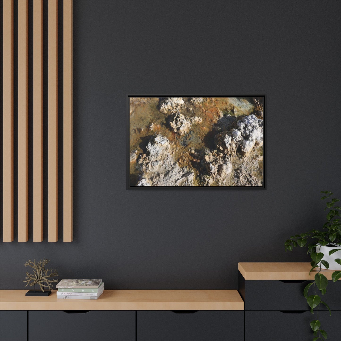 Textural Metamorphosis - Unique Stretched Canvas Wall Art