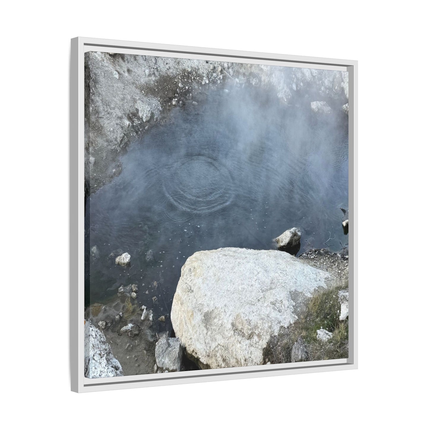 Ripples of Silence - Unique Stretched Canvas Wall Art