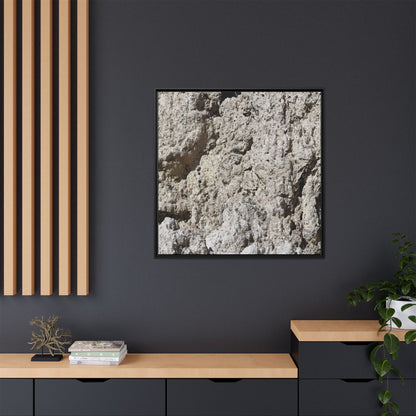 Weathered Stone Whispers - Unique Stretched Canvas Wall Art
