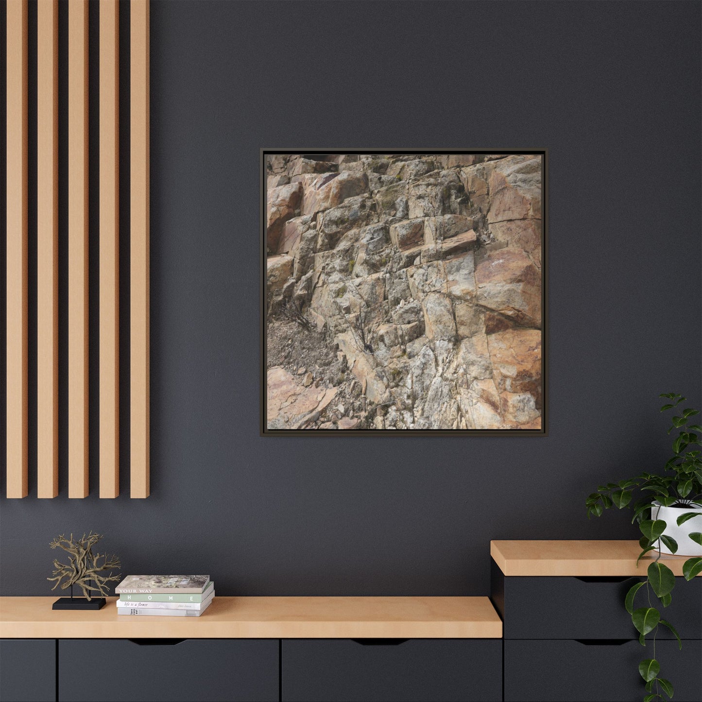 Stone's Silent Story - Unique Stretched Canvas Wall Art - Art By Earth